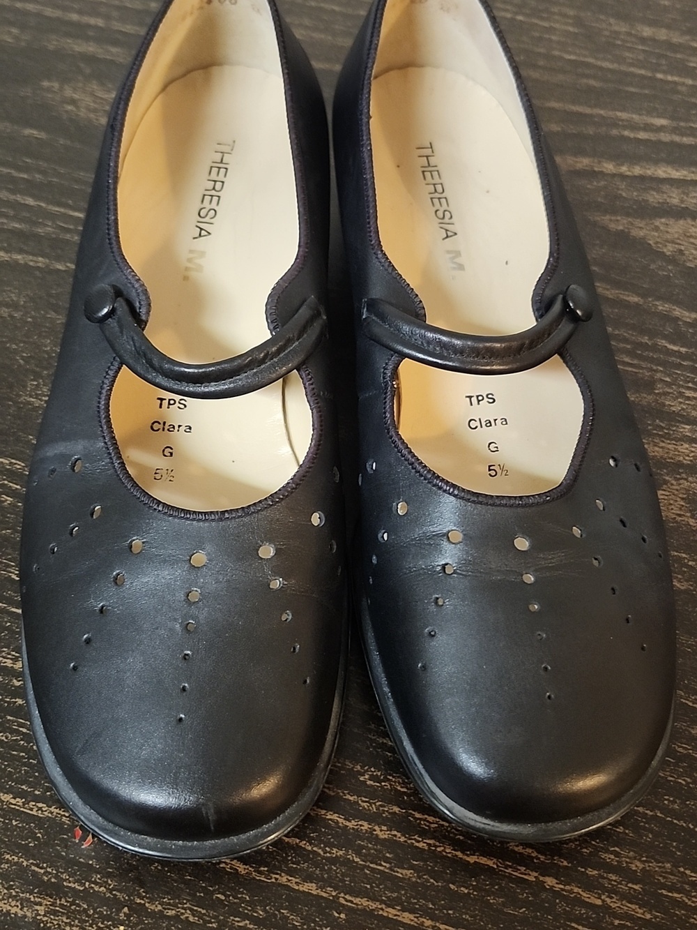 Theresa M Mary Jane’s Black Leather Clara Size 8